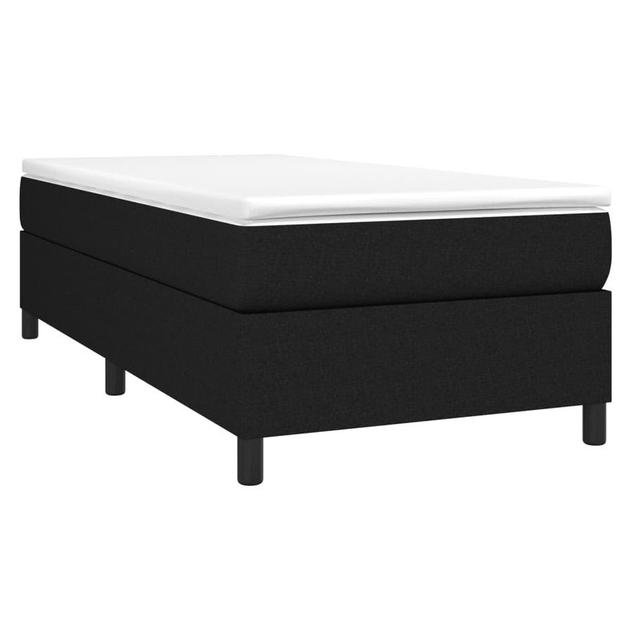 Boxspringframe stof zwart 80x200 cm 80 x 200 cm 35 cm