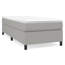 Boxspringframe Stof Lichtgrijs 90 x 190 cm 35 cm