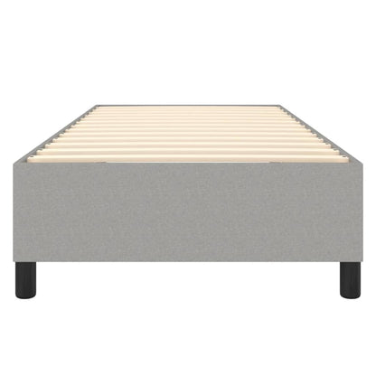 Boxspringframe Stof Lichtgrijs 90 x 190 cm 35 cm