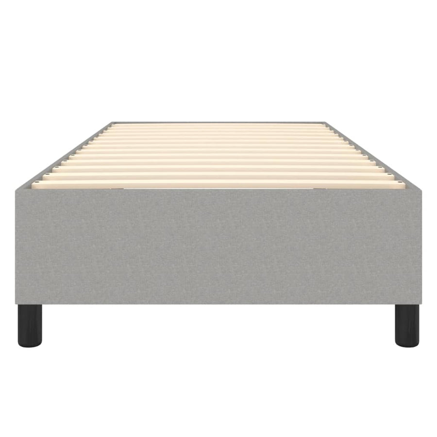 Boxspringframe Stof Lichtgrijs 90 x 190 cm 35 cm