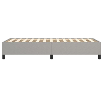 Boxspringframe Stof Lichtgrijs 90 x 190 cm 35 cm