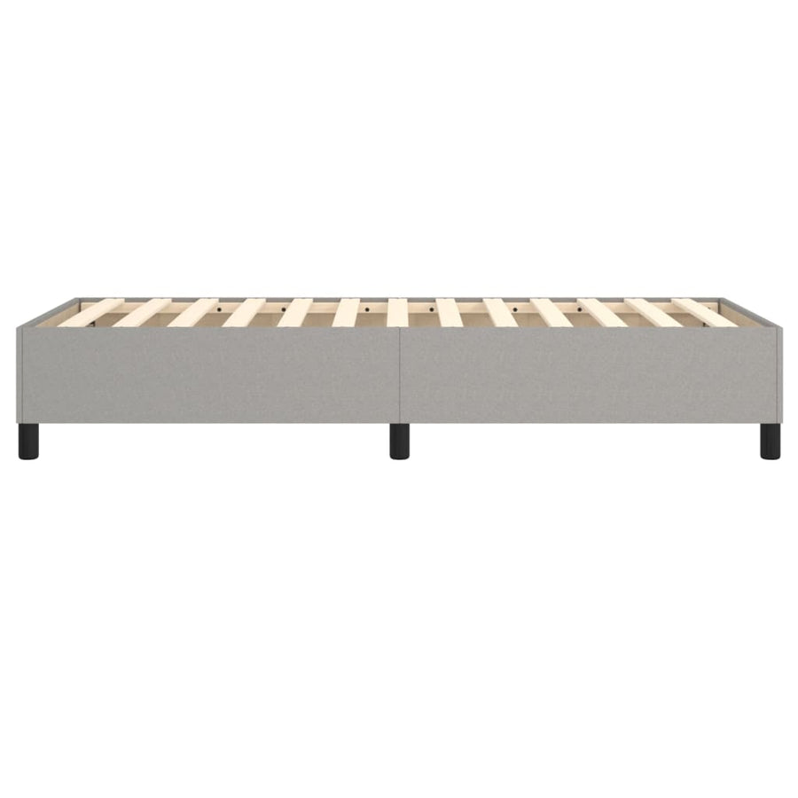 Boxspringframe Stof Lichtgrijs 90 x 190 cm 35 cm