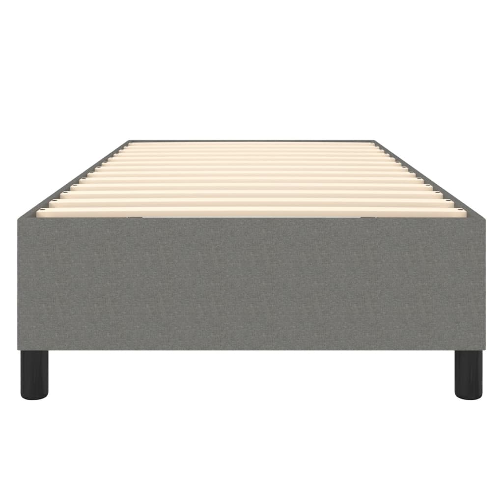 Boxspringframe Stof Donkergrijs 90 x 190 cm 35 cm