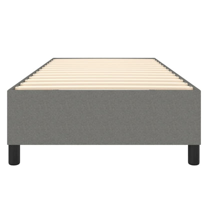 Boxspringframe Stof Donkergrijs 90 x 190 cm 35 cm