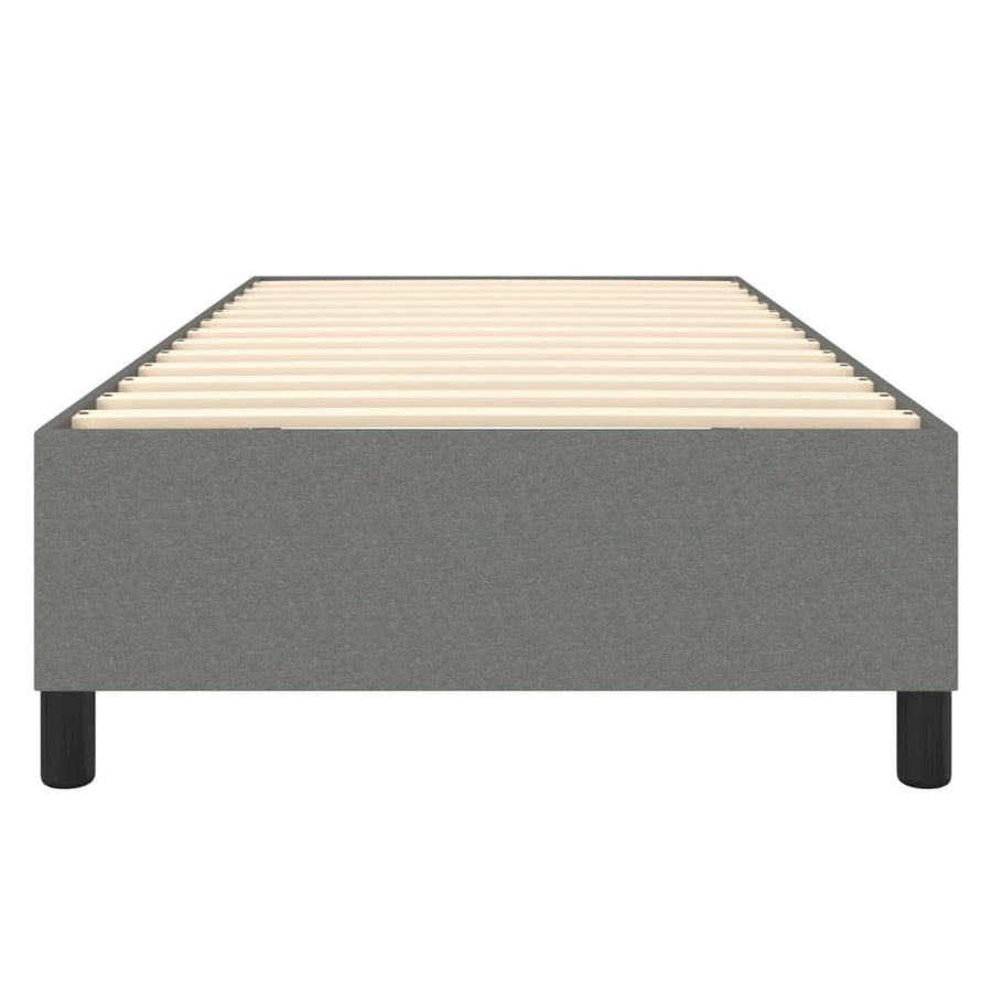 Boxspringframe Stof Donkergrijs 90 x 190 cm 35 cm