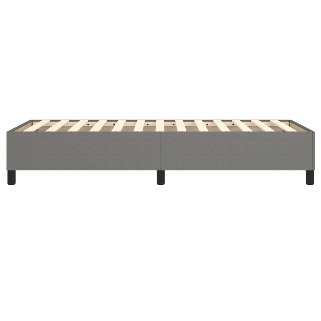 Boxspringframe Stof Donkergrijs 90 x 190 cm 35 cm