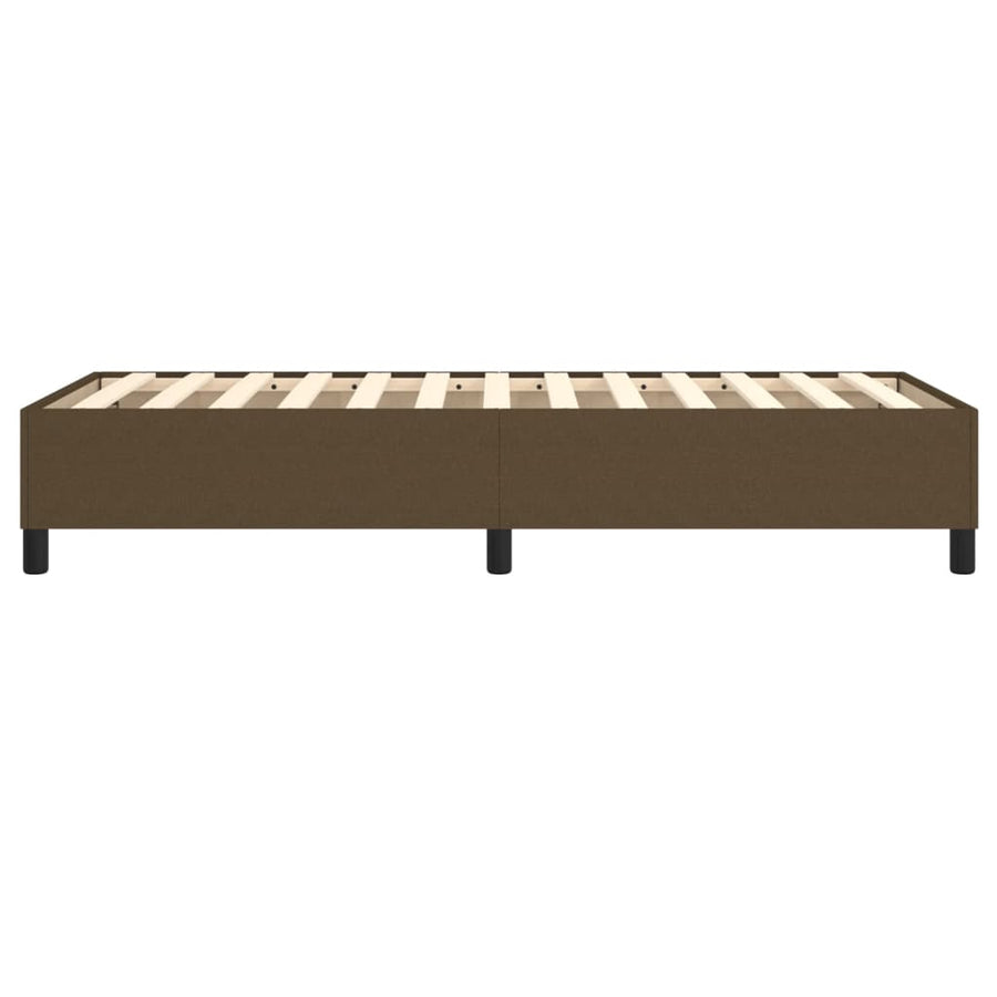 Boxspringframe Stof Donkerbruin 90 x 190 cm 35 cm