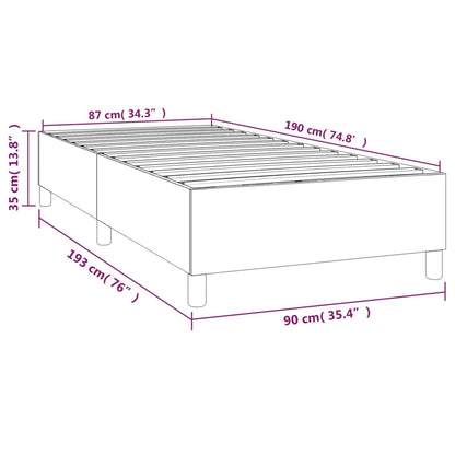 Boxspring bed stof groen 90x190 cm