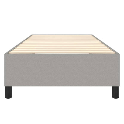 Boxspringframe Stof Lichtgrijs 90 x 200 cm 35 cm