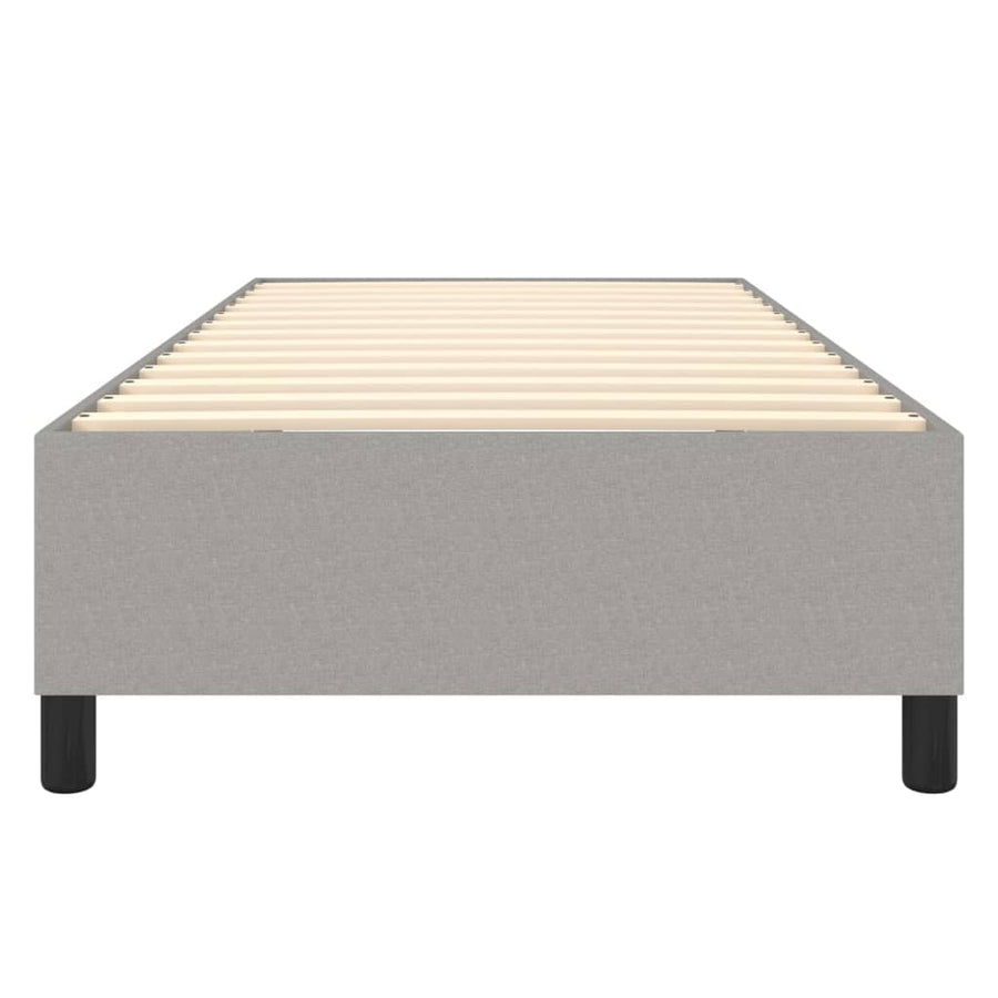 Boxspringframe Stof Lichtgrijs 90 x 200 cm 35 cm