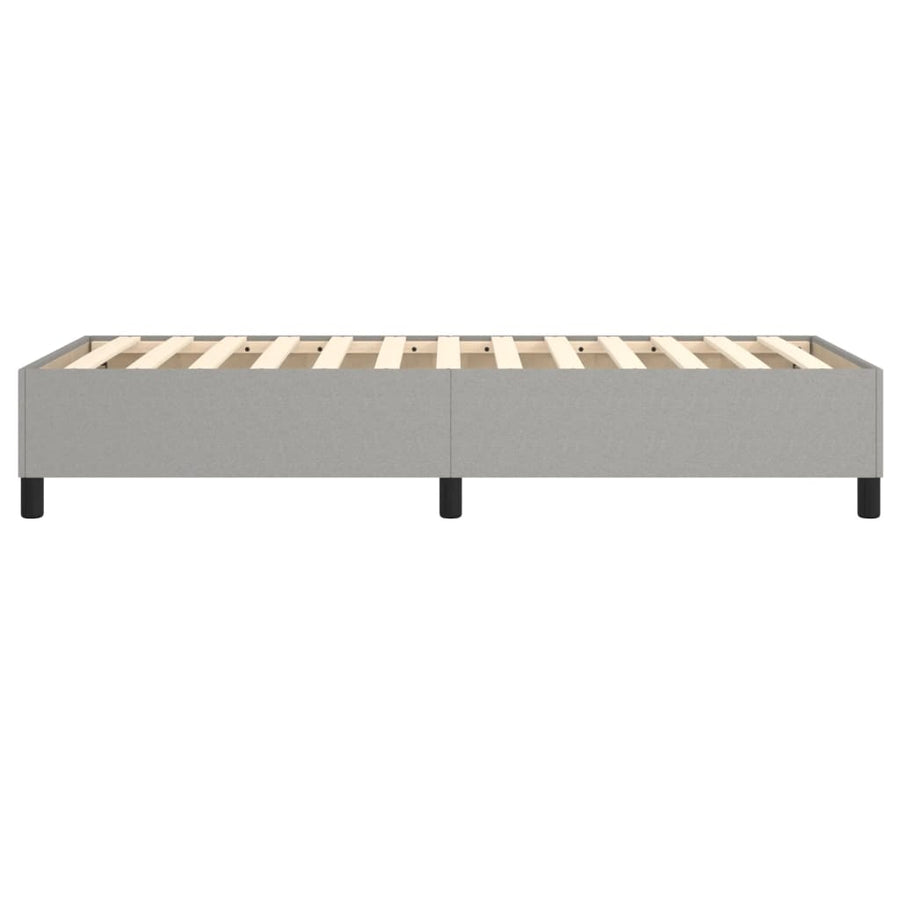 Boxspringframe Stof Lichtgrijs 90 x 200 cm 35 cm
