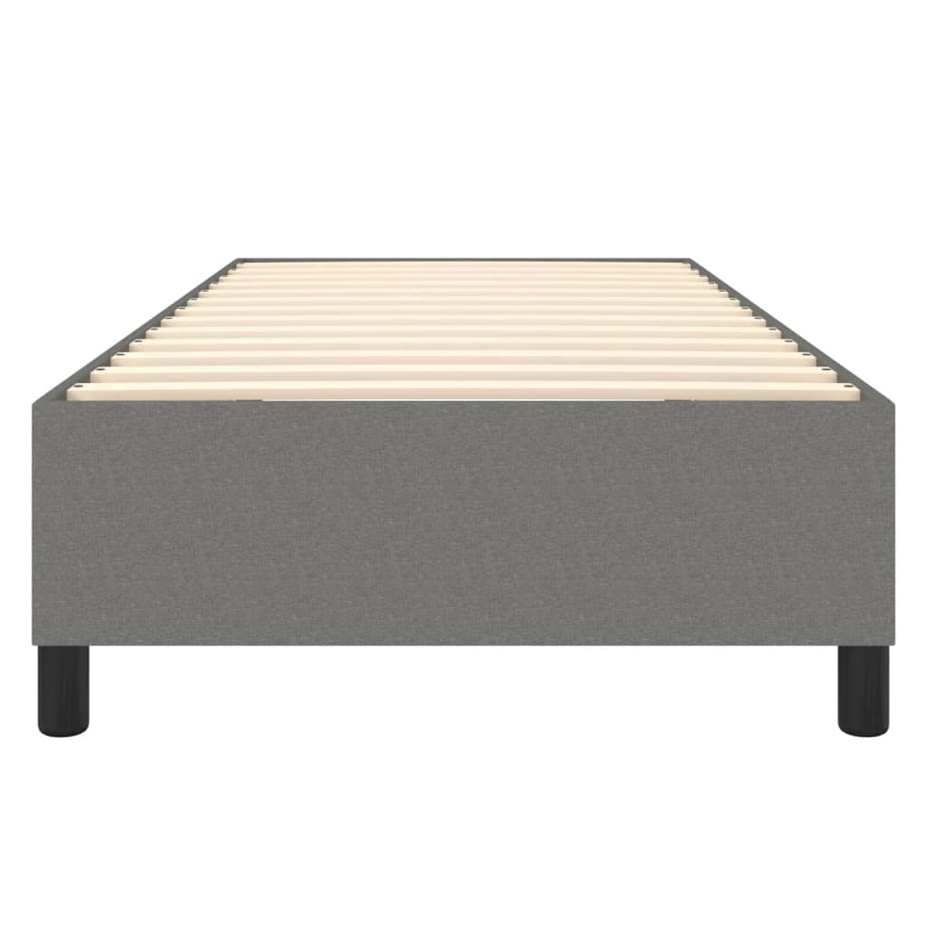 Boxspringframe Stof Donkergrijs 90 x 200 cm 35 cm