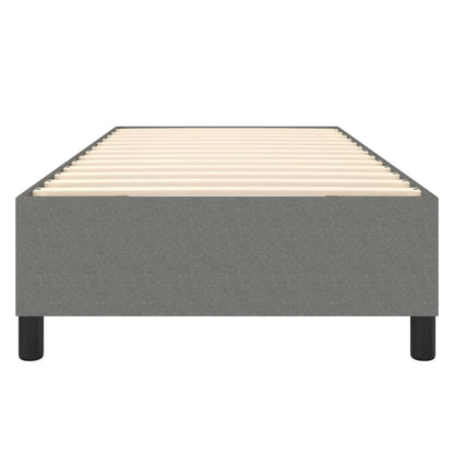 Boxspringframe Stof Donkergrijs 90 x 200 cm 35 cm