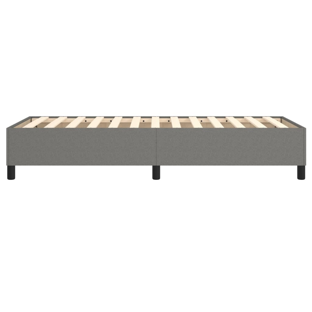 Boxspringframe Stof Donkergrijs 90 x 200 cm 35 cm