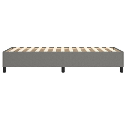 Boxspringframe Stof Donkergrijs 90 x 200 cm 35 cm