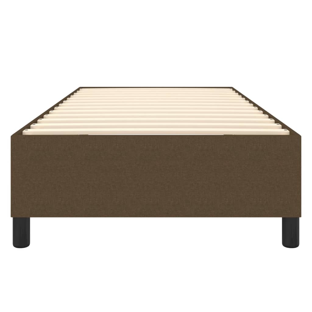 Boxspringframe Stof Donkerbruin 90 x 200 cm 35 cm
