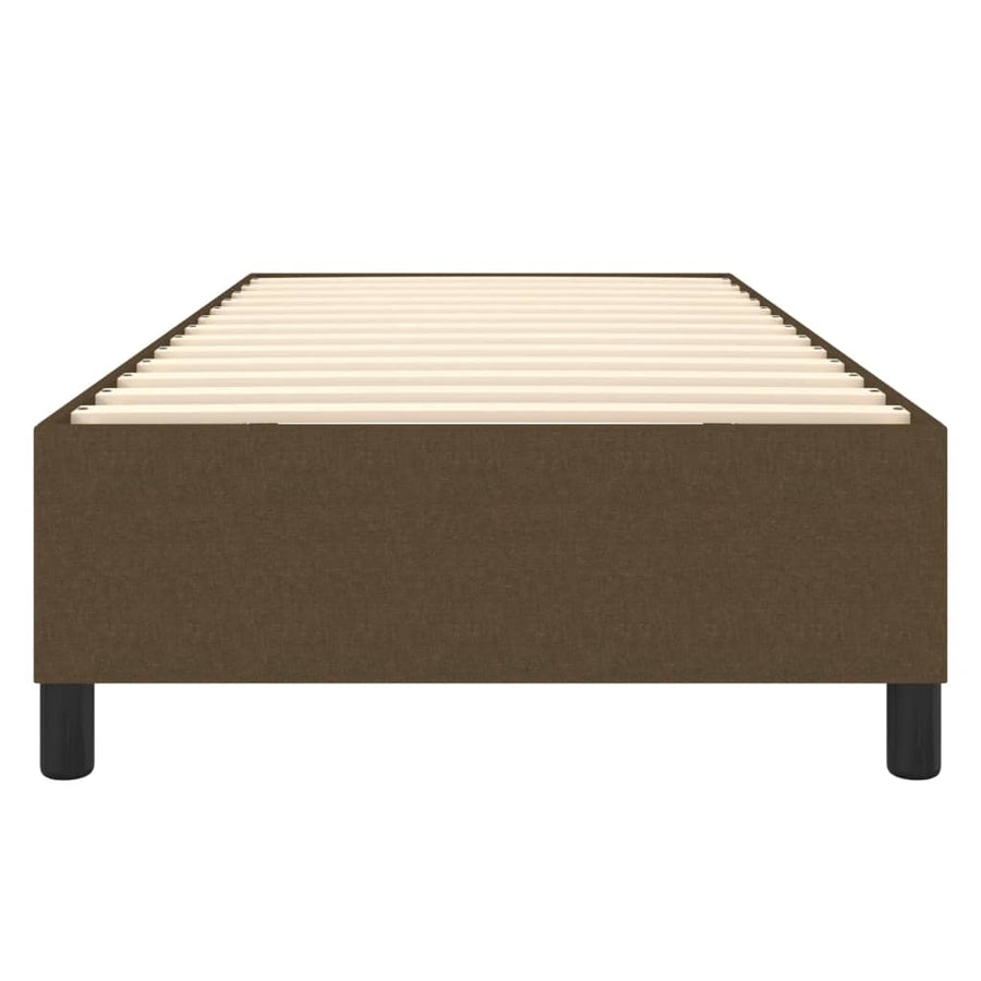 Boxspringframe Stof Donkerbruin 90 x 200 cm 35 cm