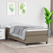 Boxspring bedframe 90x200 cm stof taupe