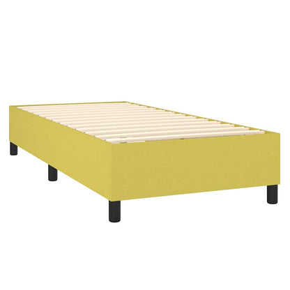 Boxspring bed stof groen 90x200 cm