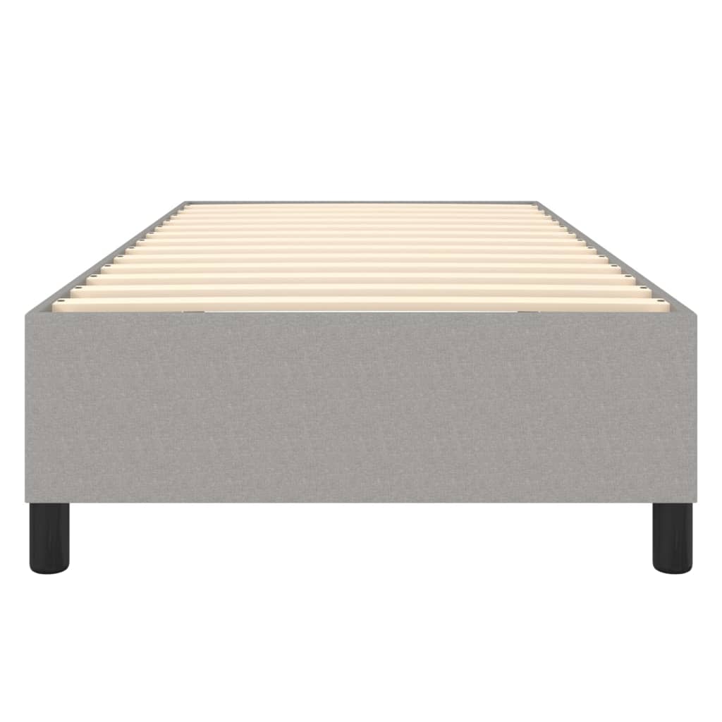 Boxspringframe Stof Lichtgrijs 100 x 200 cm 35 cm