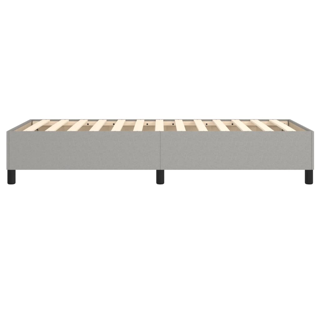 Boxspringframe Stof Lichtgrijs 100 x 200 cm 35 cm