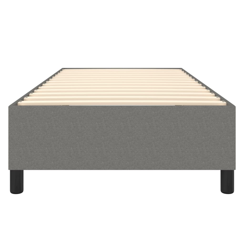 Boxspringframe Stof Donkergrijs 100 x 200 cm 35 cm