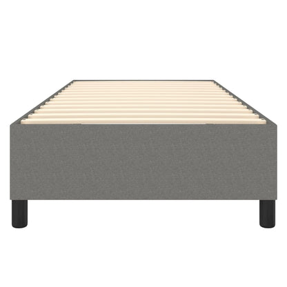 Boxspringframe Stof Donkergrijs 100 x 200 cm 35 cm