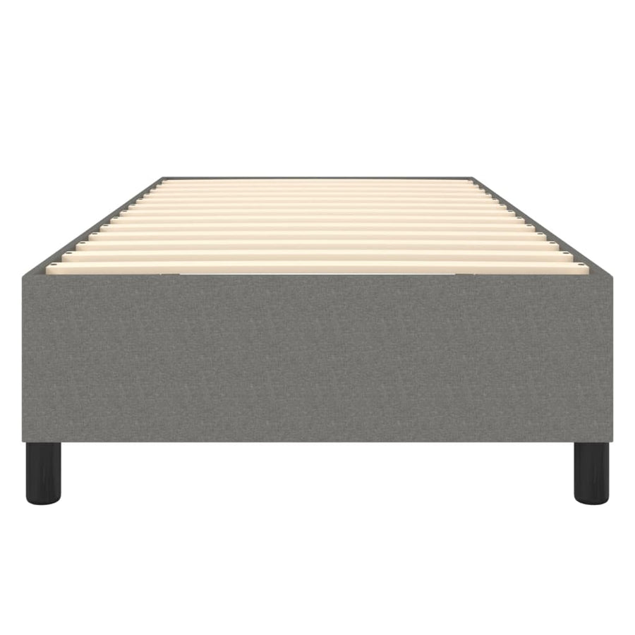 Boxspringframe Stof Donkergrijs 100 x 200 cm 35 cm