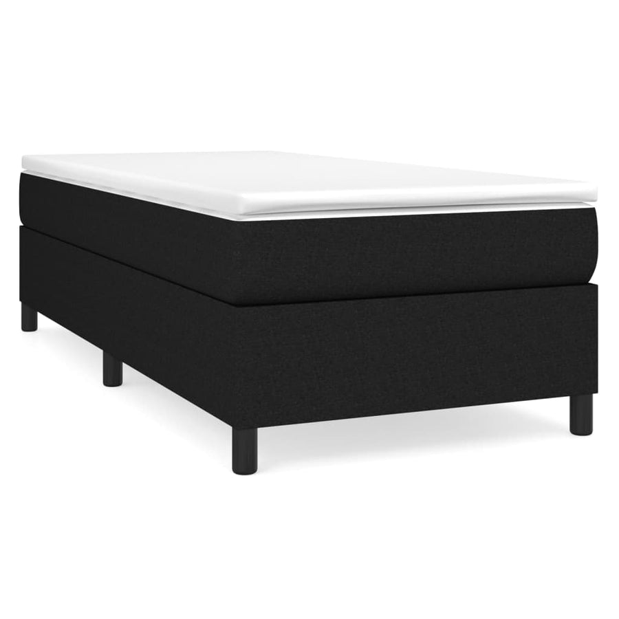 Boxspringframe stof zwart 100x200 cm 100 x 200 cm 35 cm