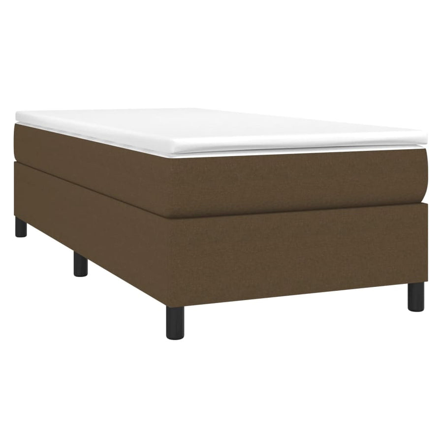 Boxspringframe Stof Donkerbruin 100 x 200 cm 35 cm