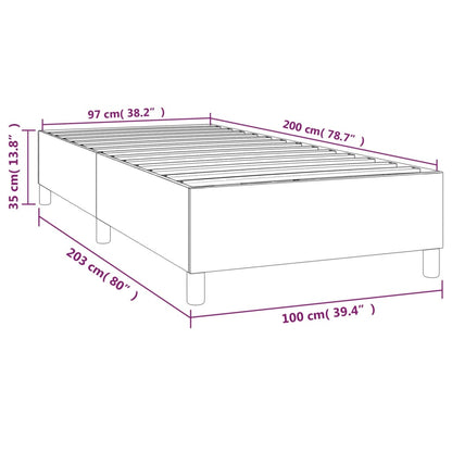 Boxspring bed 100x200 cm stof groen