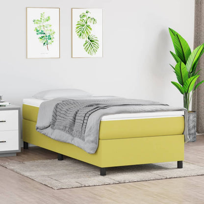 Boxspring bed 100x200 cm stof groen