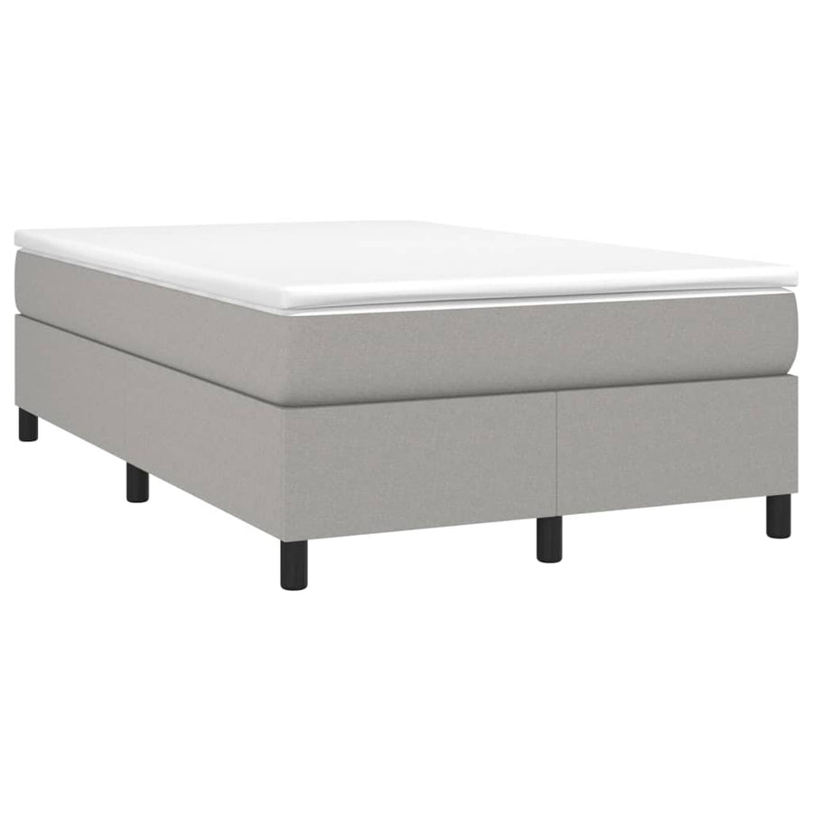 Boxspringframe Stof Lichtgrijs 120 x 200 cm 35 cm