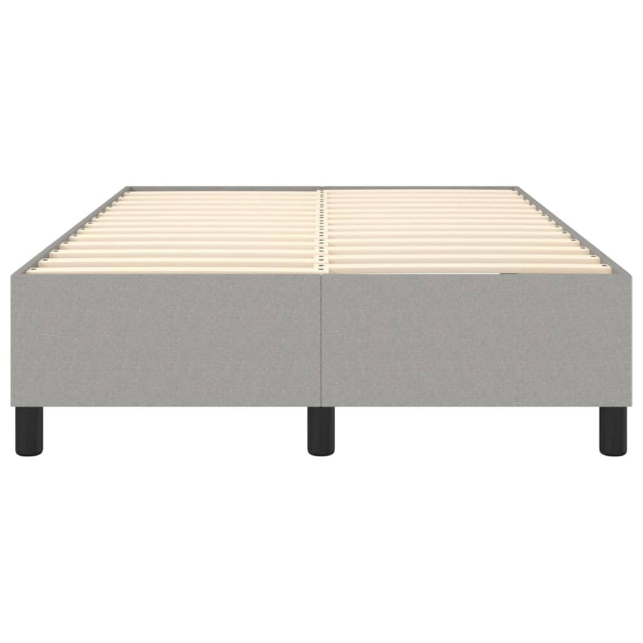 Boxspringframe Stof Lichtgrijs 120 x 200 cm 35 cm