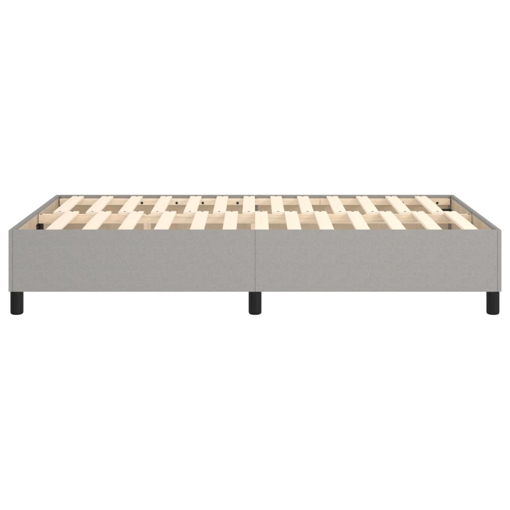 Boxspringframe Stof Lichtgrijs 120 x 200 cm 35 cm