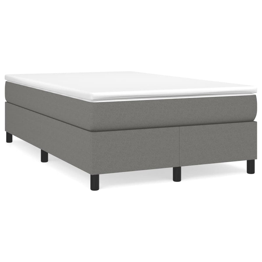 Boxspringframe Stof Donkergrijs 120 x 200 cm 35 cm