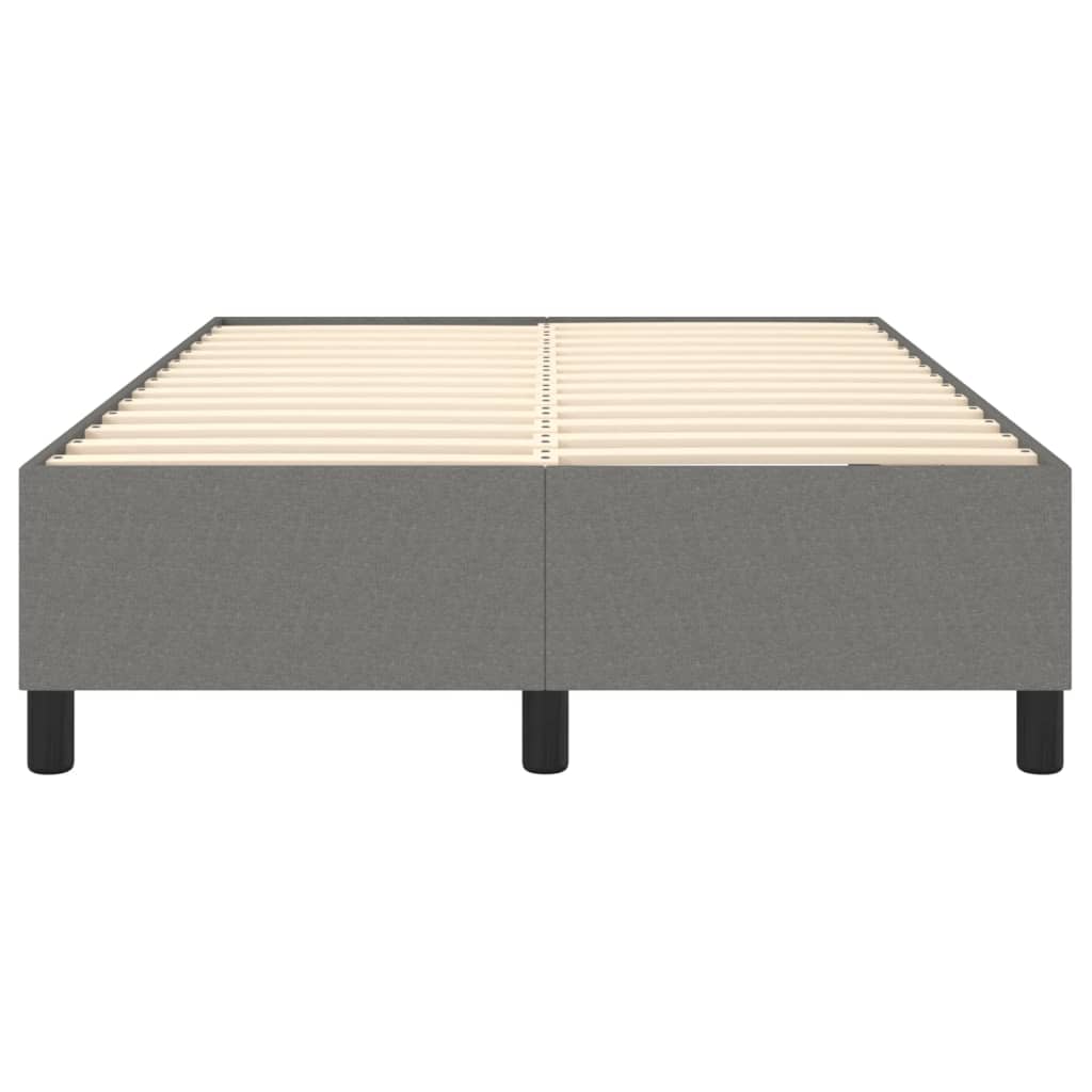 Boxspringframe Stof Donkergrijs 120 x 200 cm 35 cm