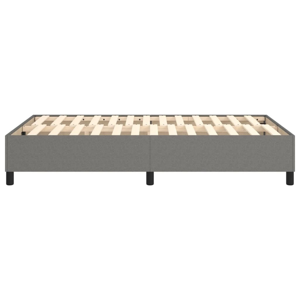 Boxspringframe Stof Donkergrijs 120 x 200 cm 35 cm
