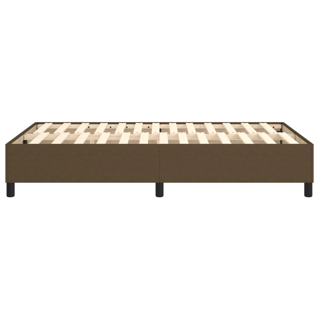 Boxspringframe Stof Donkerbruin 120 x 200 cm 35 cm