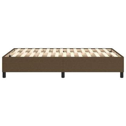 Boxspringframe Stof Donkerbruin 120 x 200 cm 35 cm