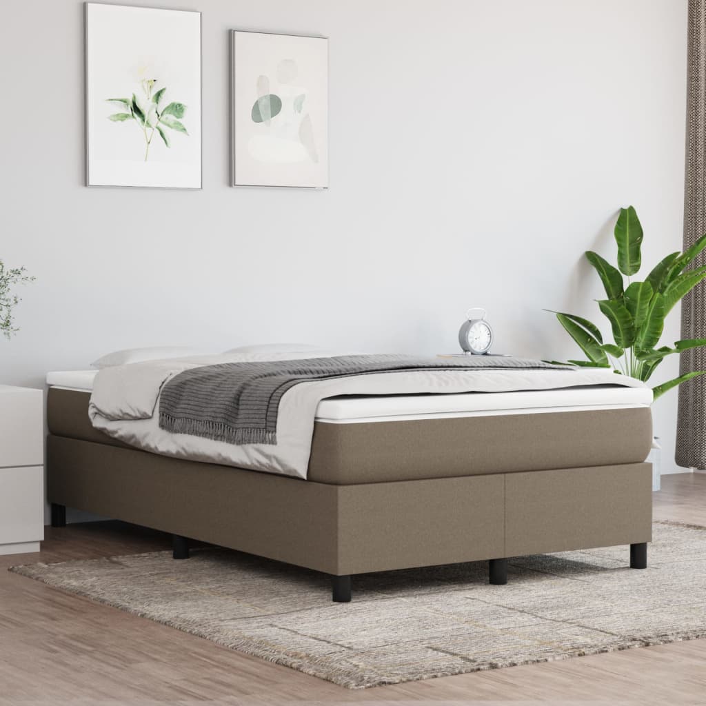 Boxspringframe Stof Taupe 120 x 200 cm 35 cm