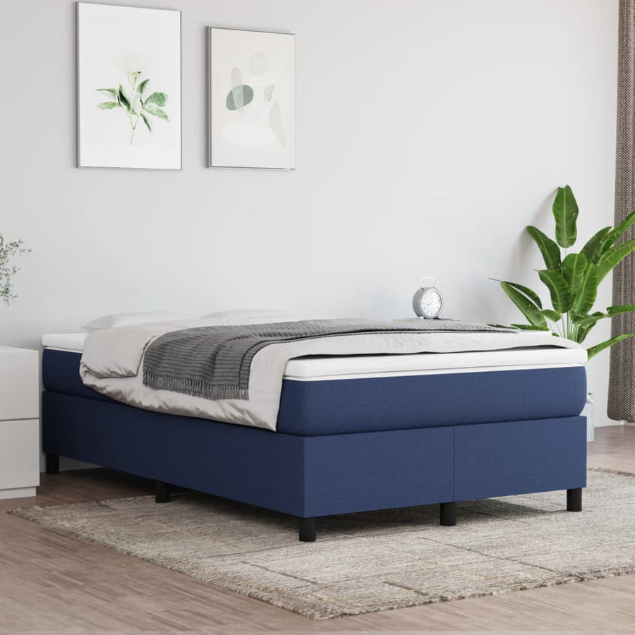 Boxspringframe Stof Blauw 120 x 200 cm 35 cm