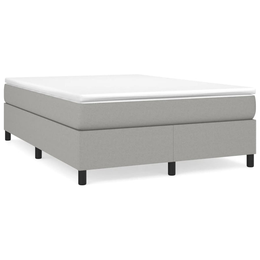 Boxspringframe Stof Lichtgrijs 140 x 190 cm 35 cm
