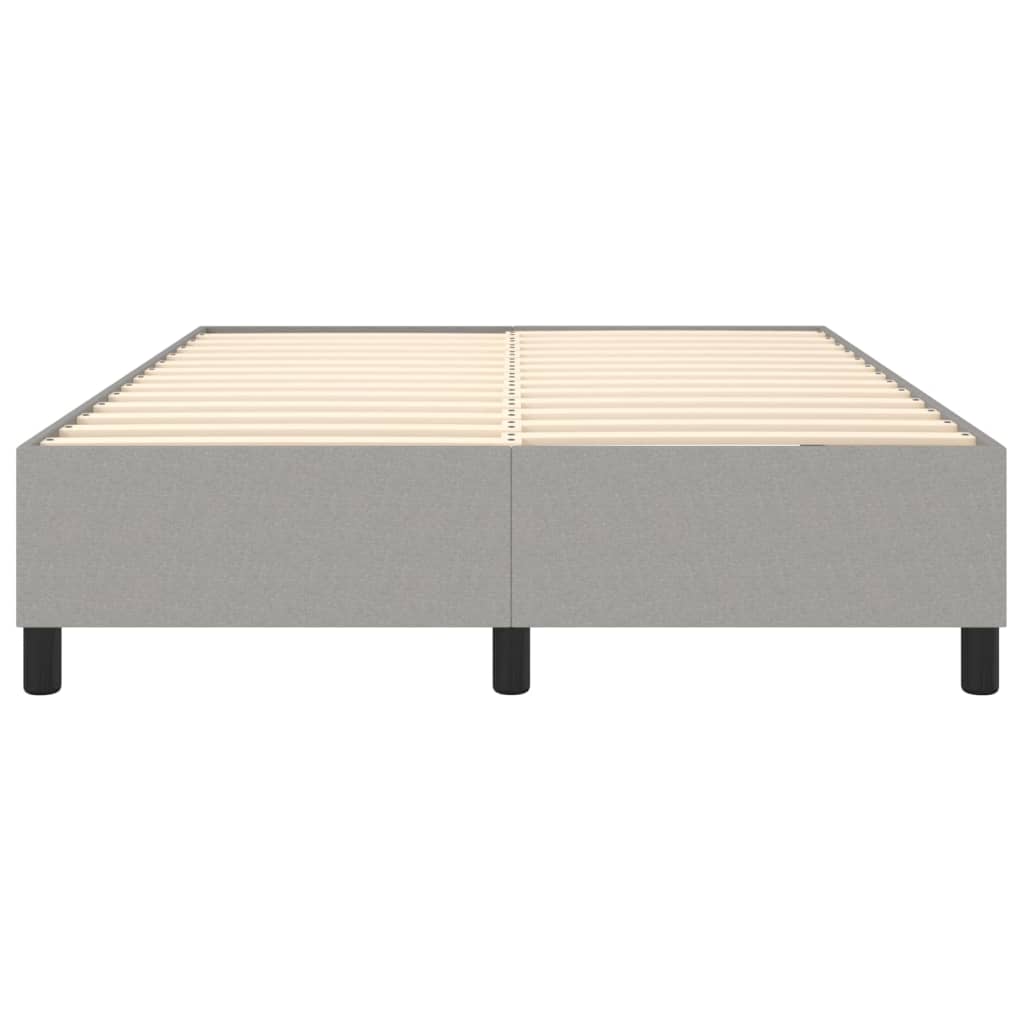 Boxspringframe Stof Lichtgrijs 140 x 190 cm 35 cm