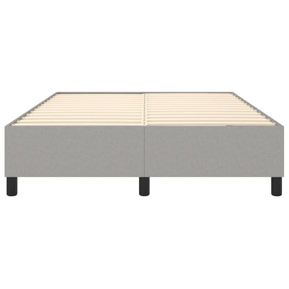 Boxspringframe Stof Lichtgrijs 140 x 190 cm 35 cm