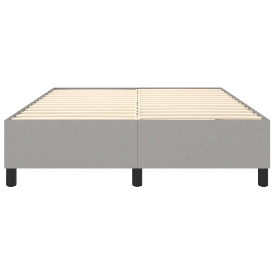 Boxspringframe Stof Lichtgrijs 140 x 190 cm 35 cm