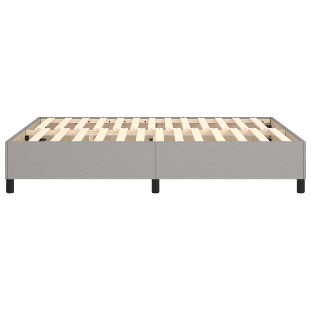 Boxspringframe Stof Lichtgrijs 140 x 190 cm 35 cm