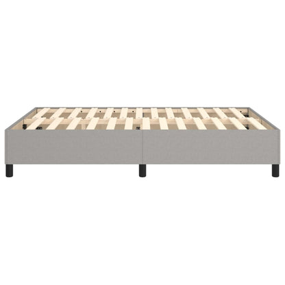 Boxspringframe Stof Lichtgrijs 140 x 190 cm 35 cm