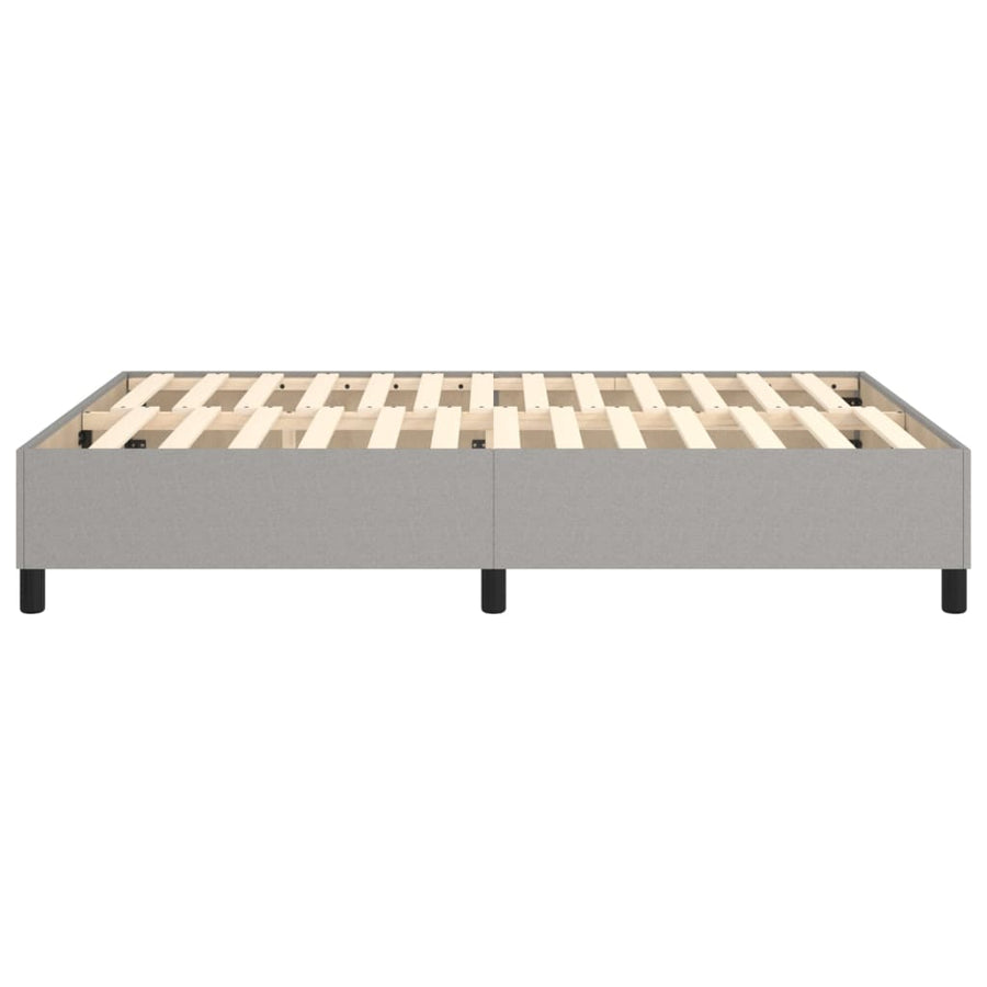 Boxspringframe Stof Lichtgrijs 140 x 190 cm 35 cm