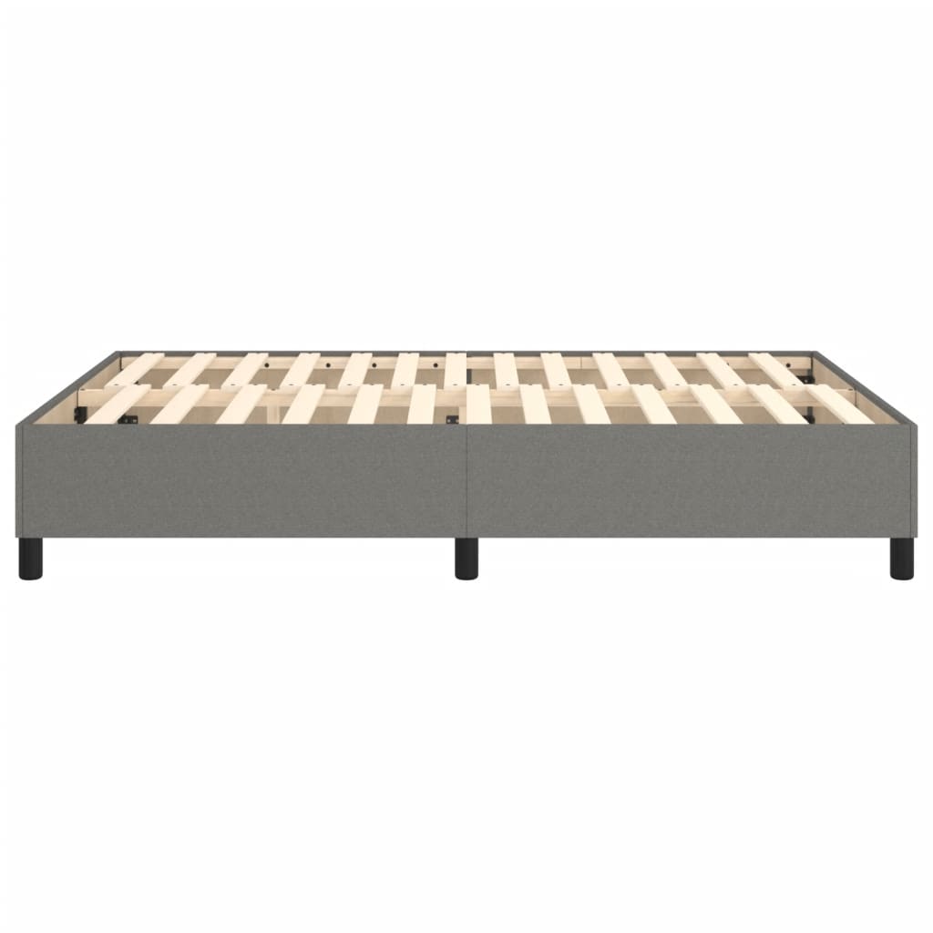 Boxspringframe Stof Donkergrijs 140 x 190 cm 35 cm